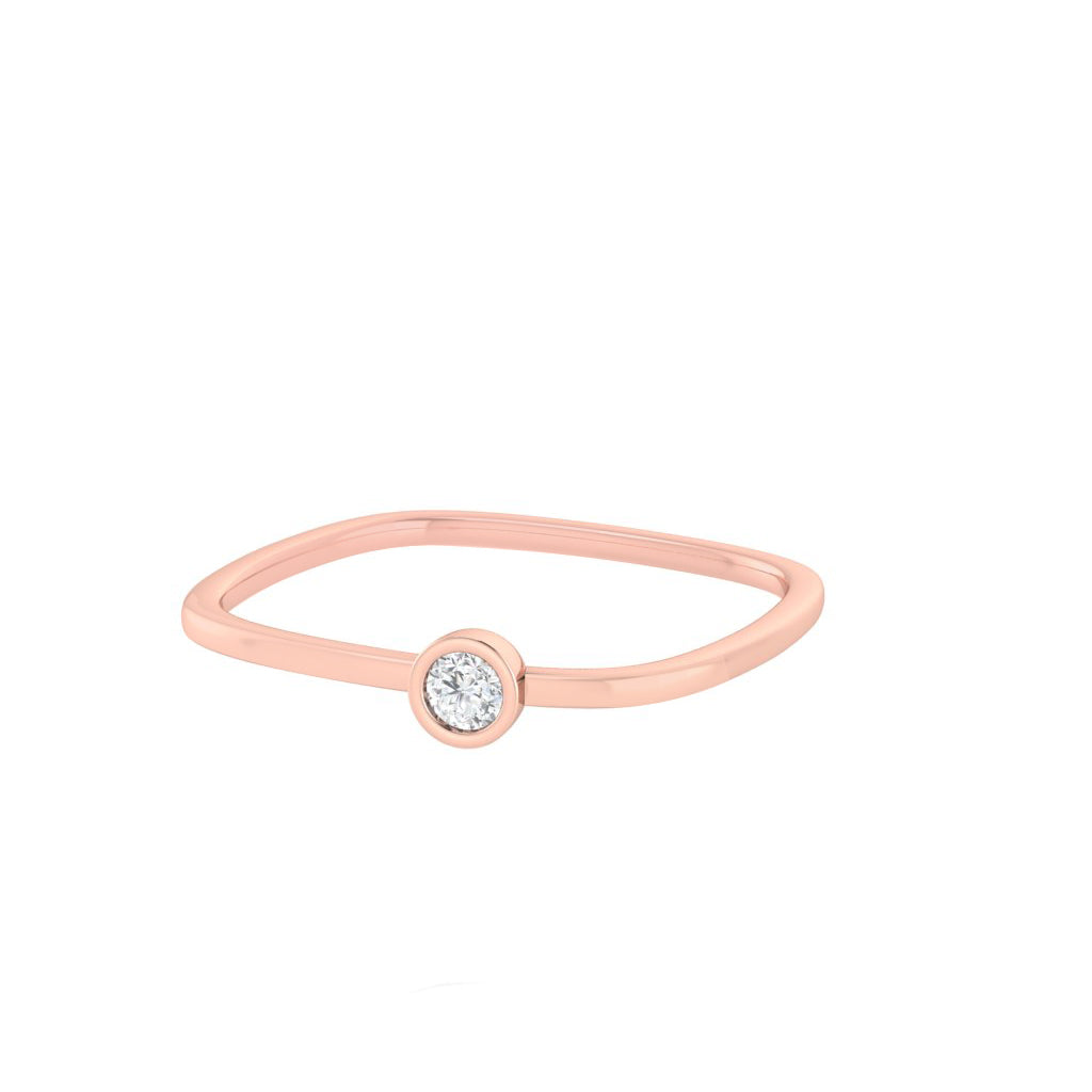 diamtrendz rose gold real diamond square ring 1487_3