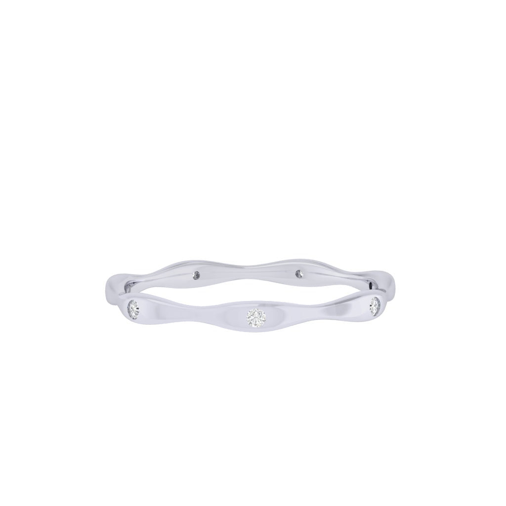 Diamtrendz white gold real diamond band ring 1489_2