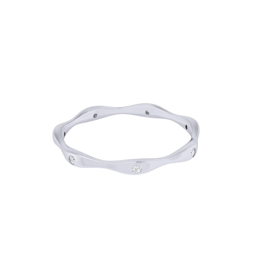 Diamtrendz white gold real diamond band ring 1489_3