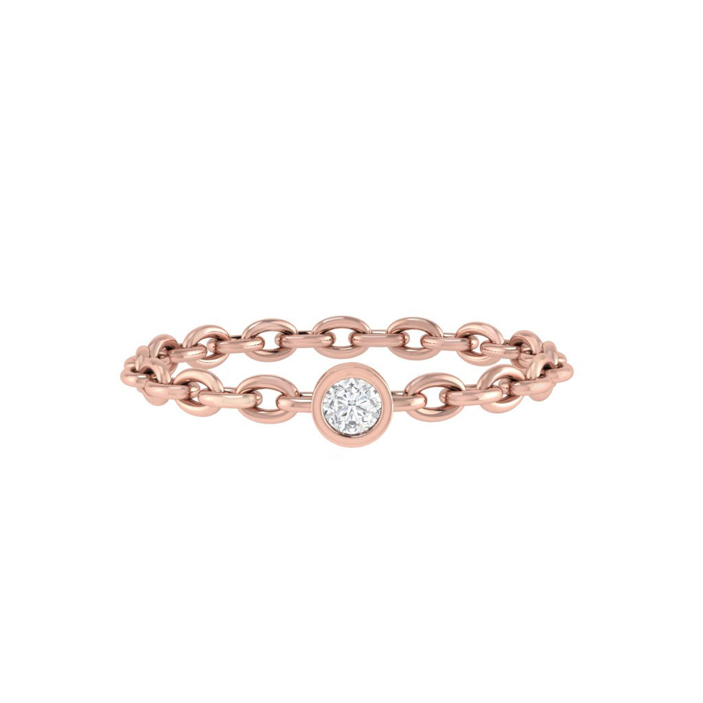 diamtrendz rose gold real diamond chain ring 1491_2