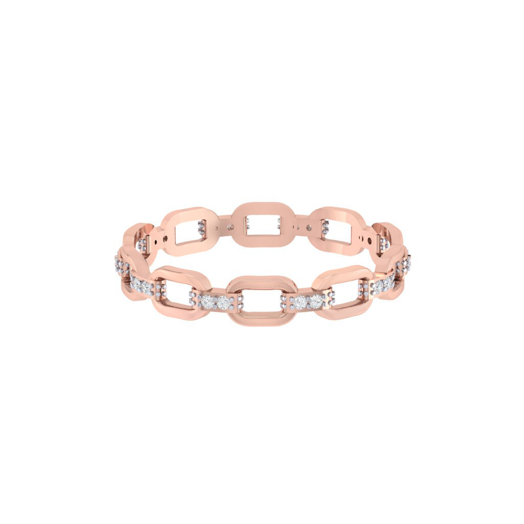 diamtrendz rose gold real diamond chain ring 1493_2