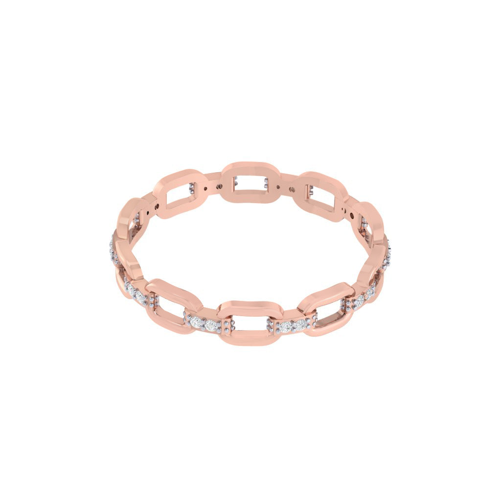 diamtrendz rose gold real diamond chain ring 1493_3