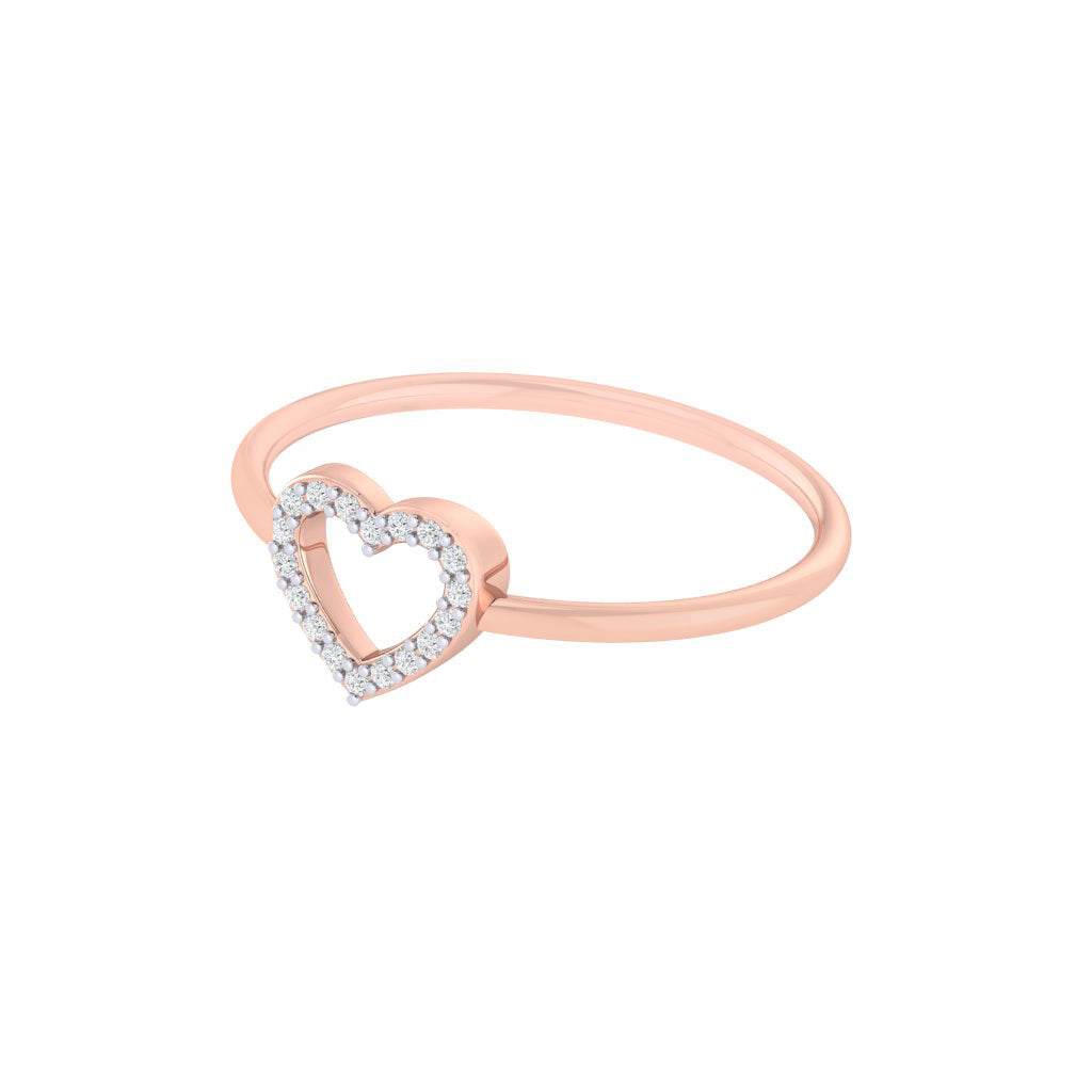 diamtrendz rose gold real diamond heart ring 1524_3