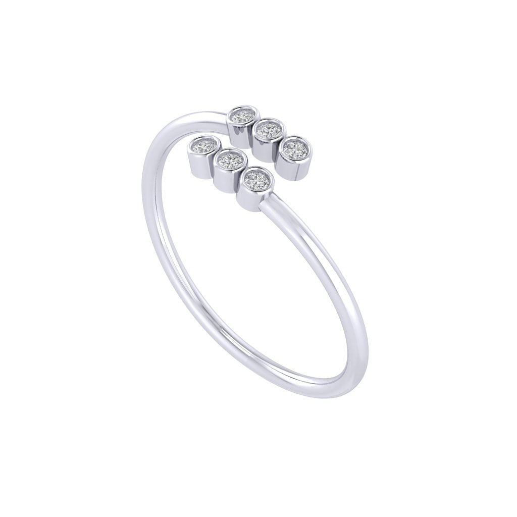 Diamtrendz white gold real diamond ring 1527_1