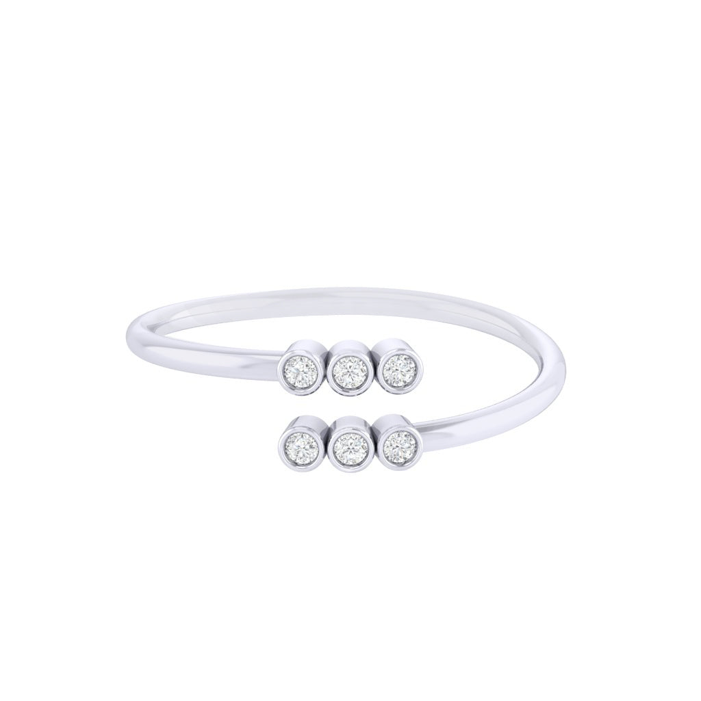Diamtrendz white gold real diamond ring 1527_2