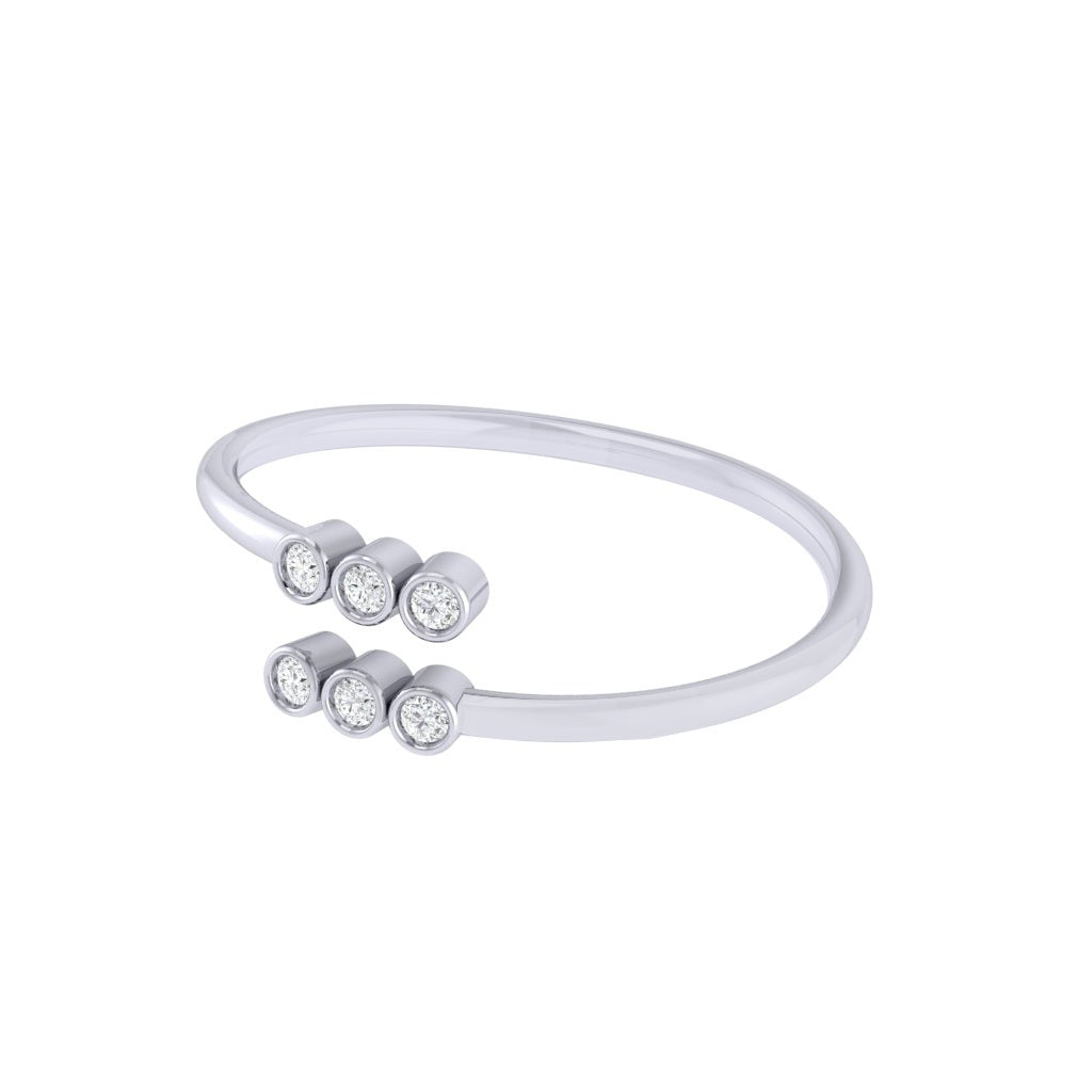 Diamtrendz white gold real diamond ring 1527_3