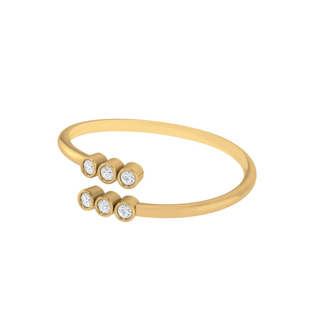 Diamtrendz gold real diamond ring 1527_3