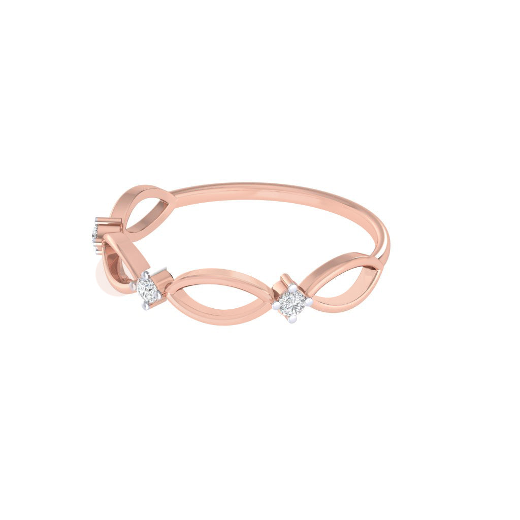 diamtrendz rose gold real diamond double infinity ring 1533_3