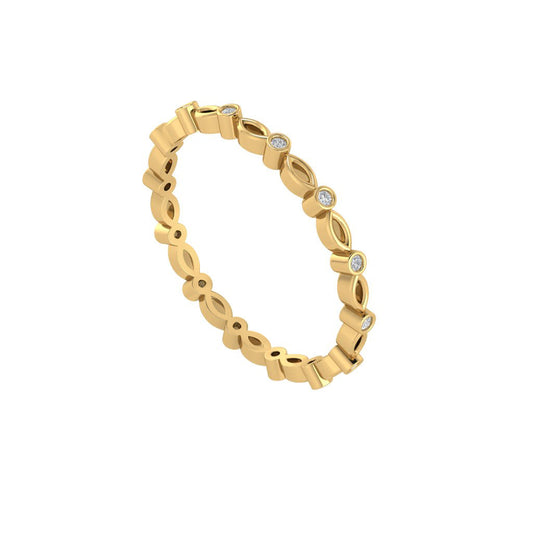 Diamtrendz gold real diamond band ring 1536_1