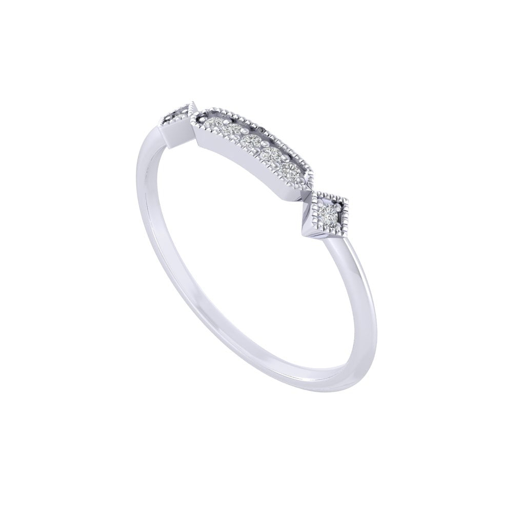 Diamtrendz white gold real diamond ring 1539_1