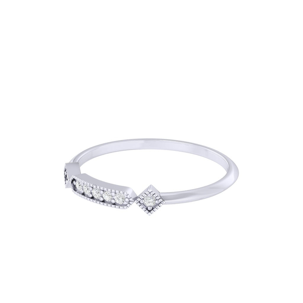 Diamtrendz white gold real diamond ring 1539_3