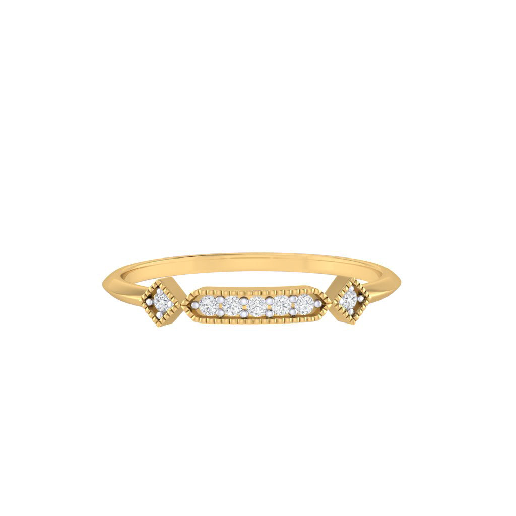 Diamtrendz gold real diamond ring 1539_2