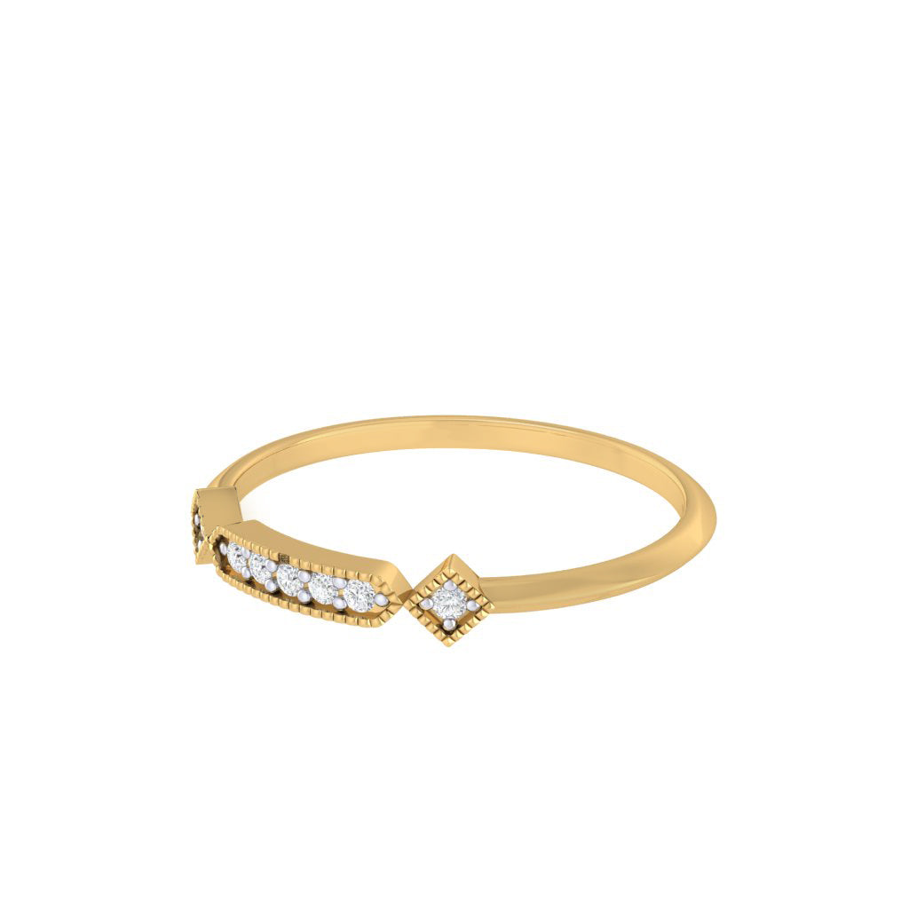 Diamtrendz gold real diamond ring 1539_3