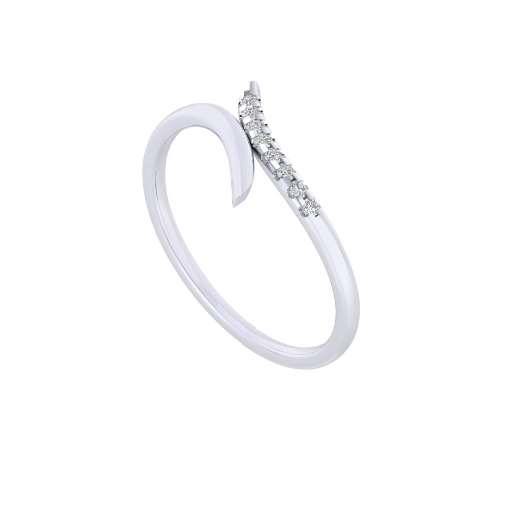 Diamtrendz white gold real diamond ring 1542_1