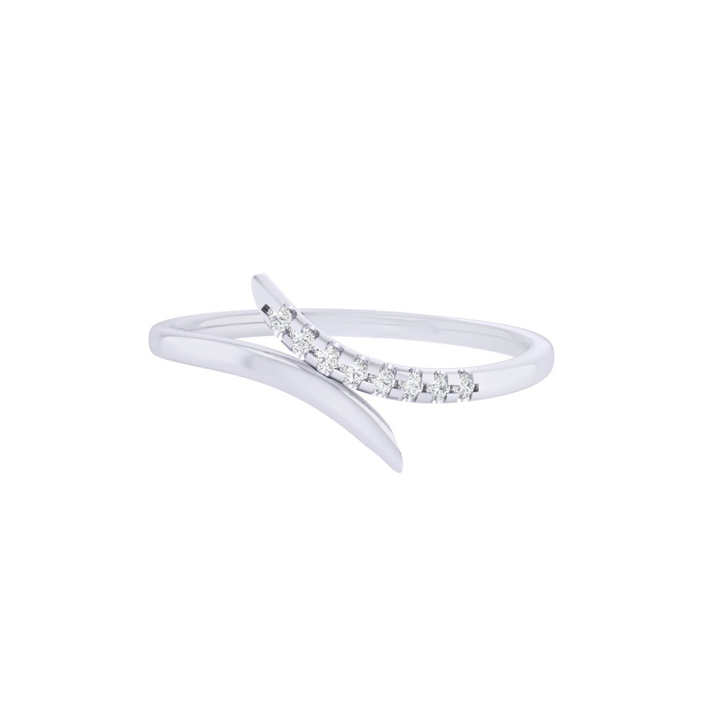 Diamtrendz white gold real diamond ring 1542_2