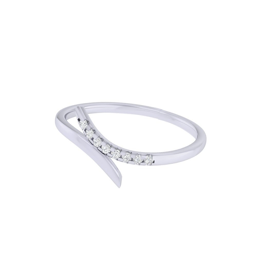 Diamtrendz white gold real diamond ring 1542_3
