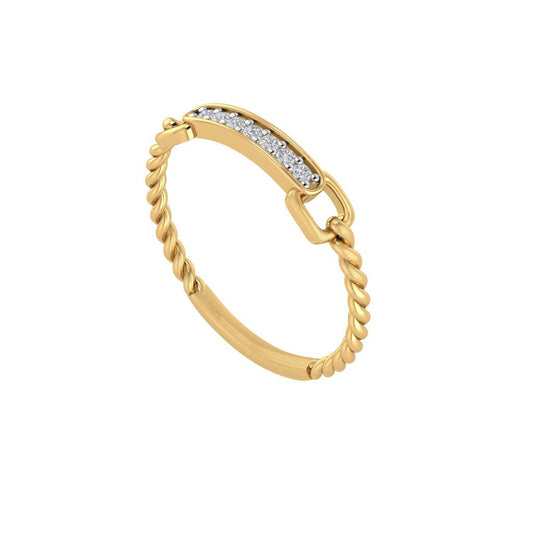 Diamtrendz gold real diamond band ring 1543_1