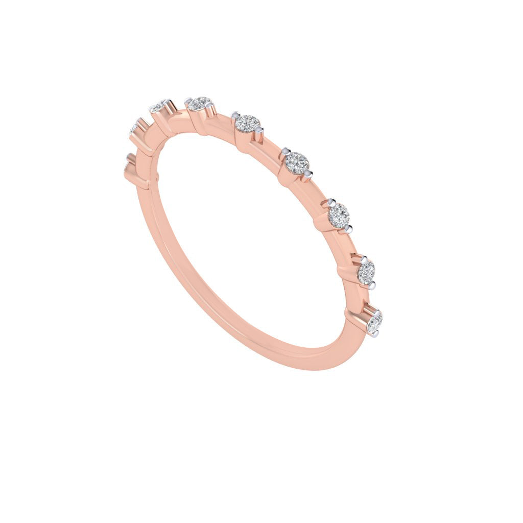diamtrendz rose gold real diamond band ring 1554_1