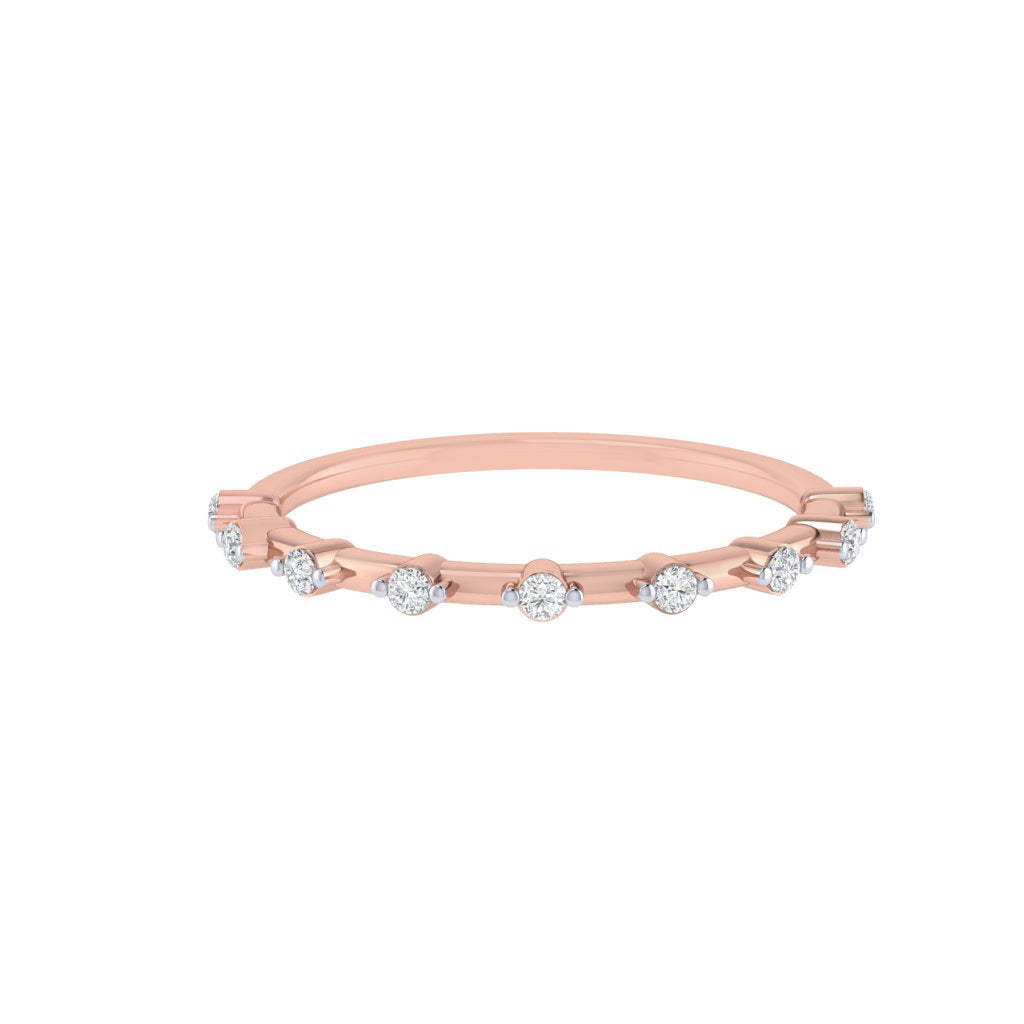 diamtrendz rose gold real diamond band ring 1554_2