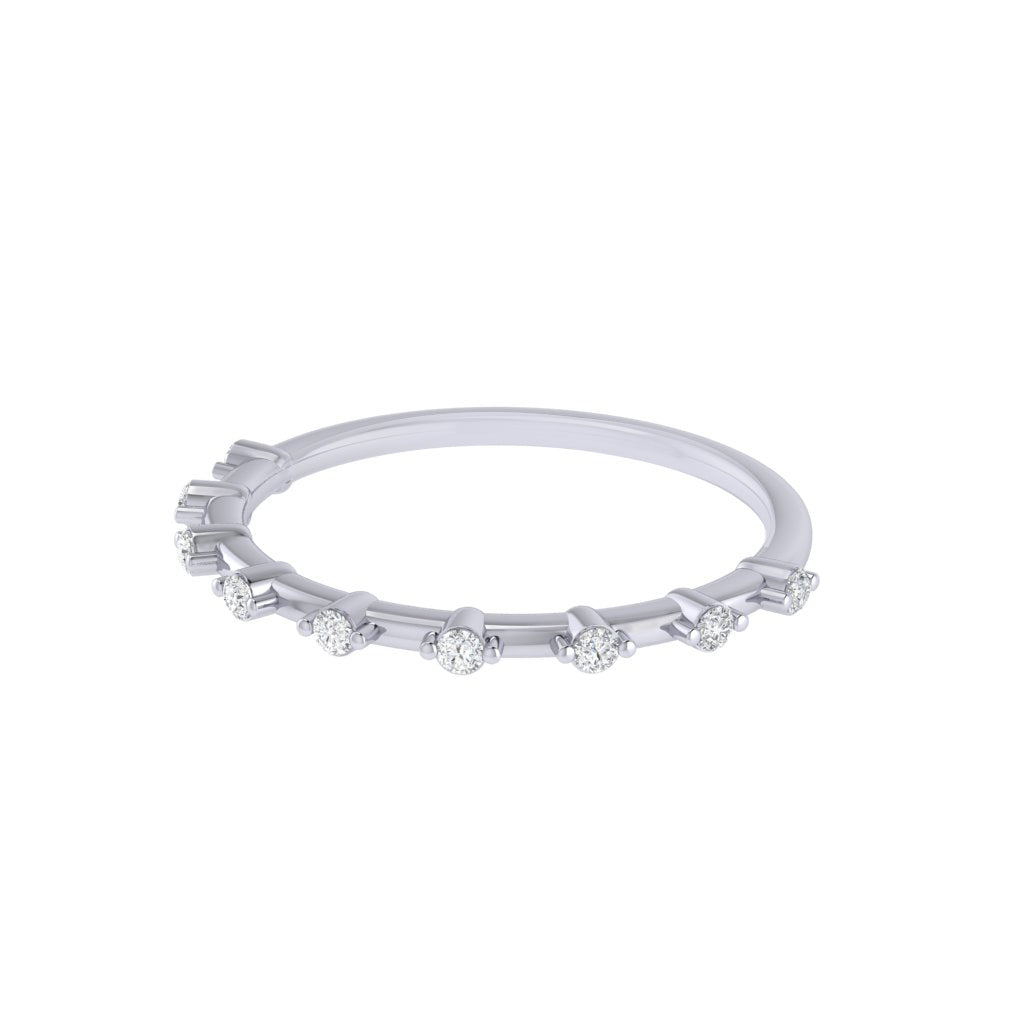 Diamtrendz white gold real diamond band ring 1554_3