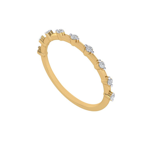 Diamtrendz gold real diamond band ring 1554_1