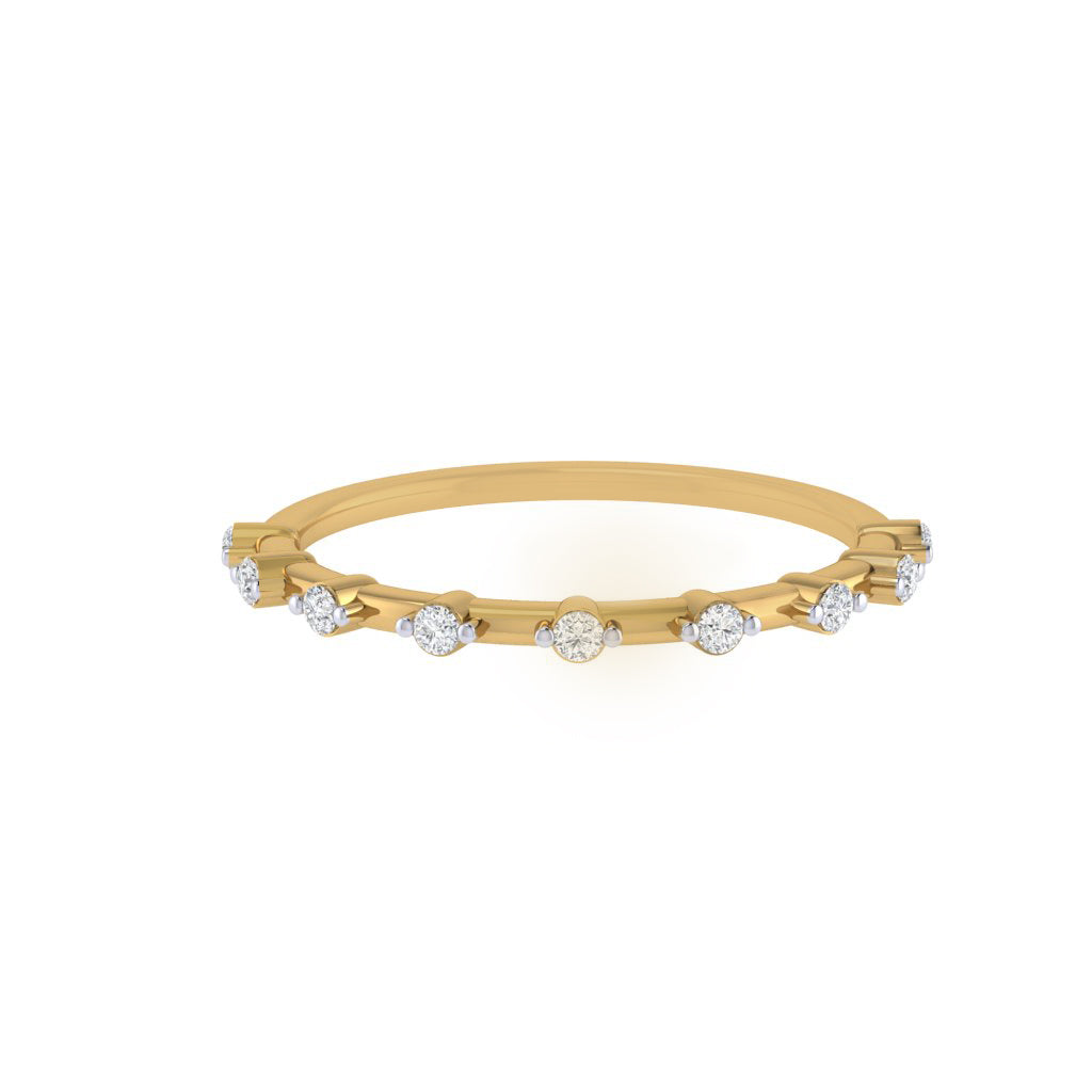 Diamtrendz gold real diamond band ring 1554_2