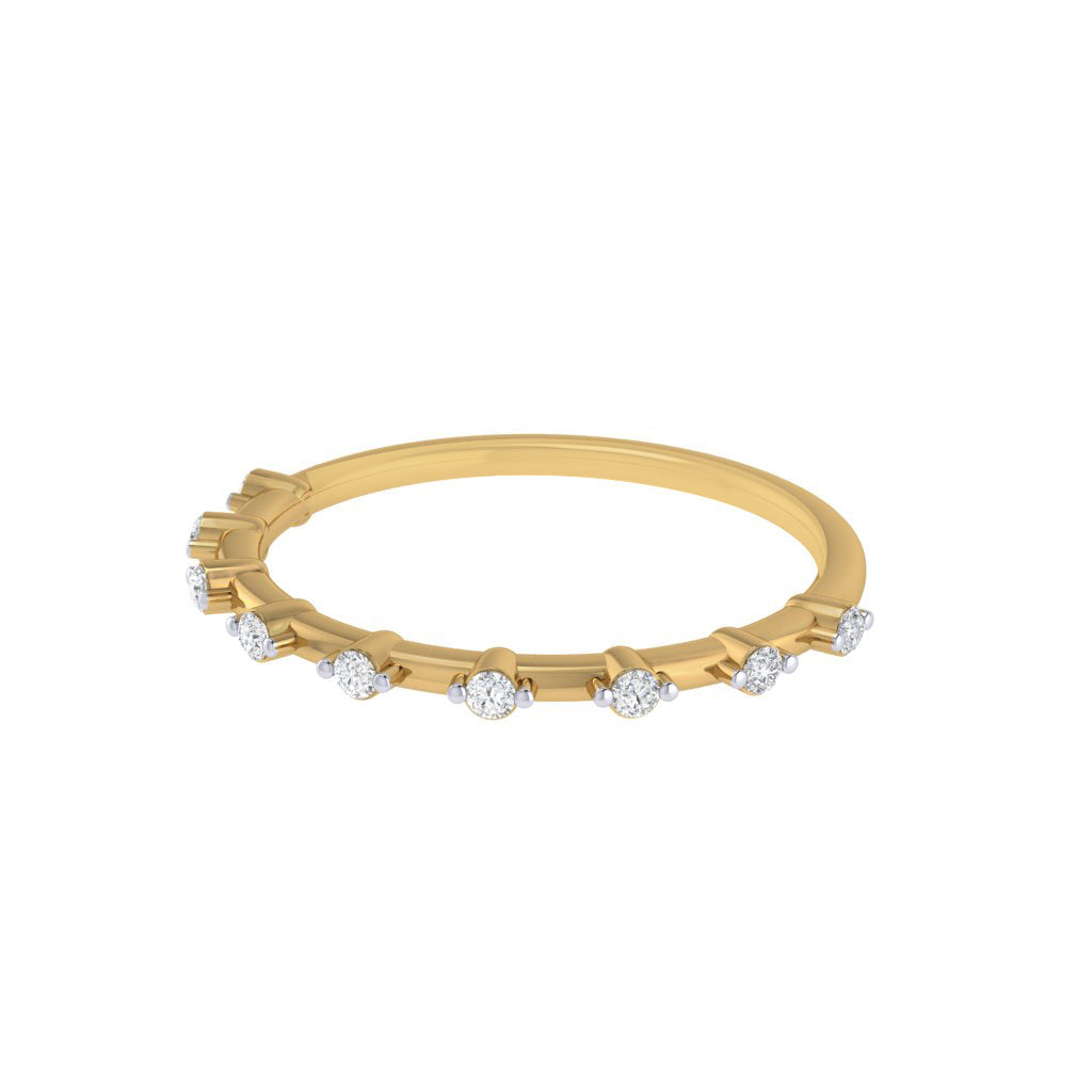 Diamtrendz gold real diamond band ring 1554_3