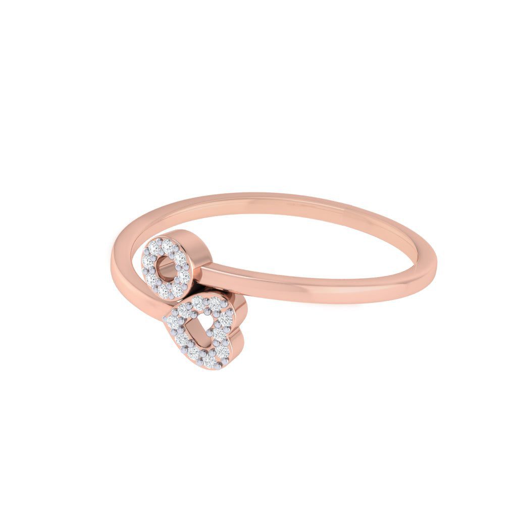 diamtrendz rose gold real diamond heart ring 1714_3