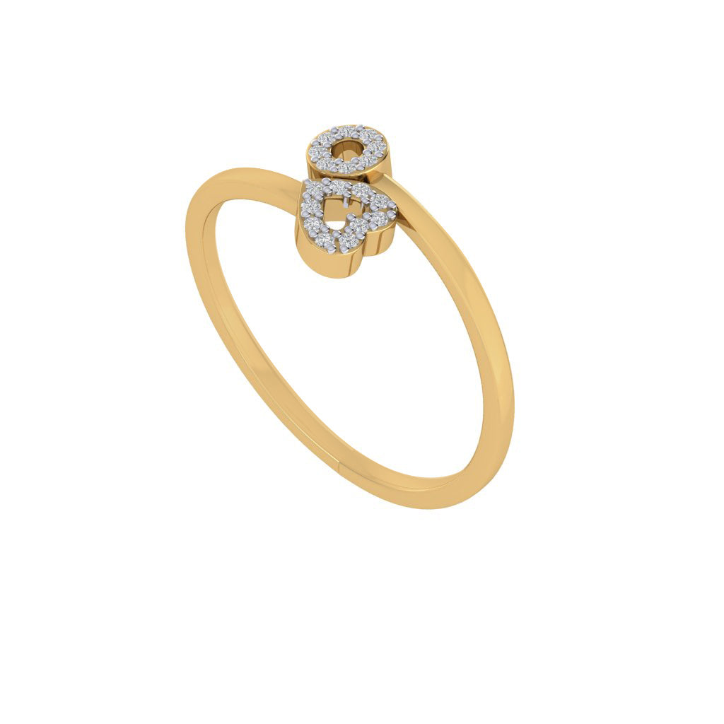 Diamtrendz gold real diamond heart ring 1714_1