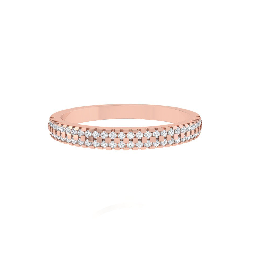 diamtrendz rose gold real diamond band ring 1818_2