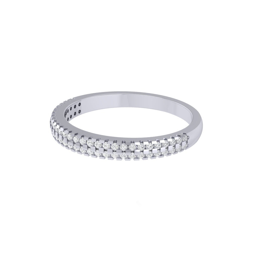 Diamtrendz white gold real diamond band ring 1818_3