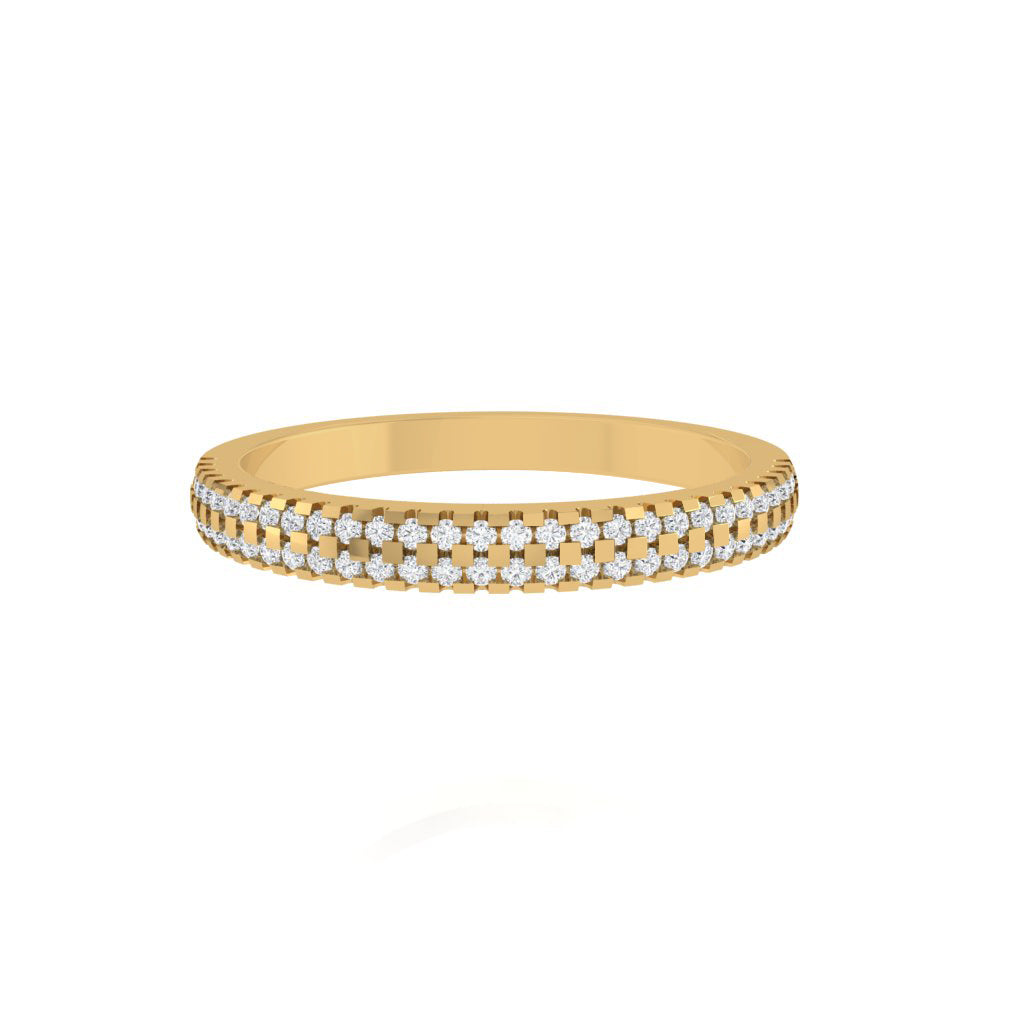 Diamtrendz gold real diamond band ring 1818_2