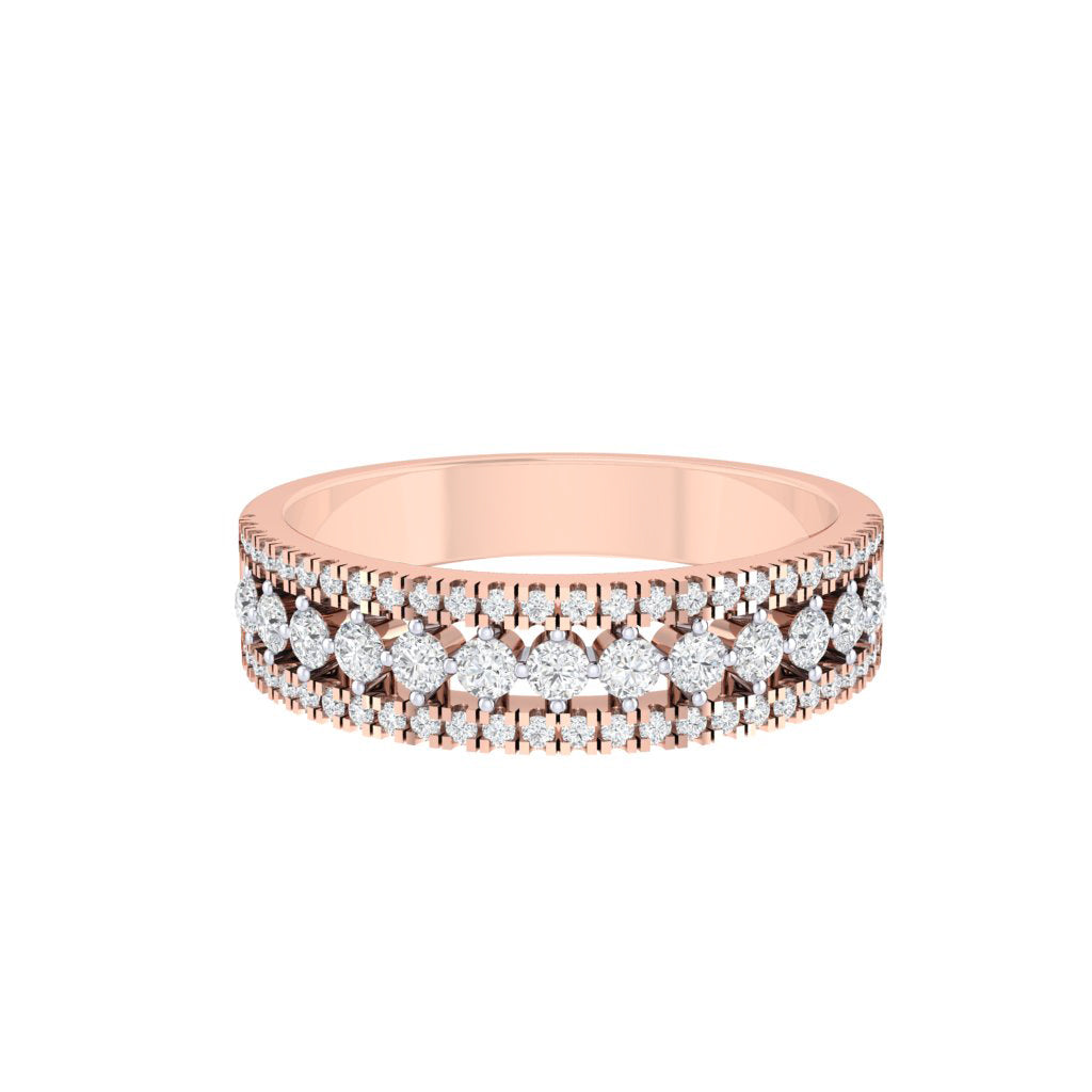 diamtrendz rose gold real diamond band ring 1820_2