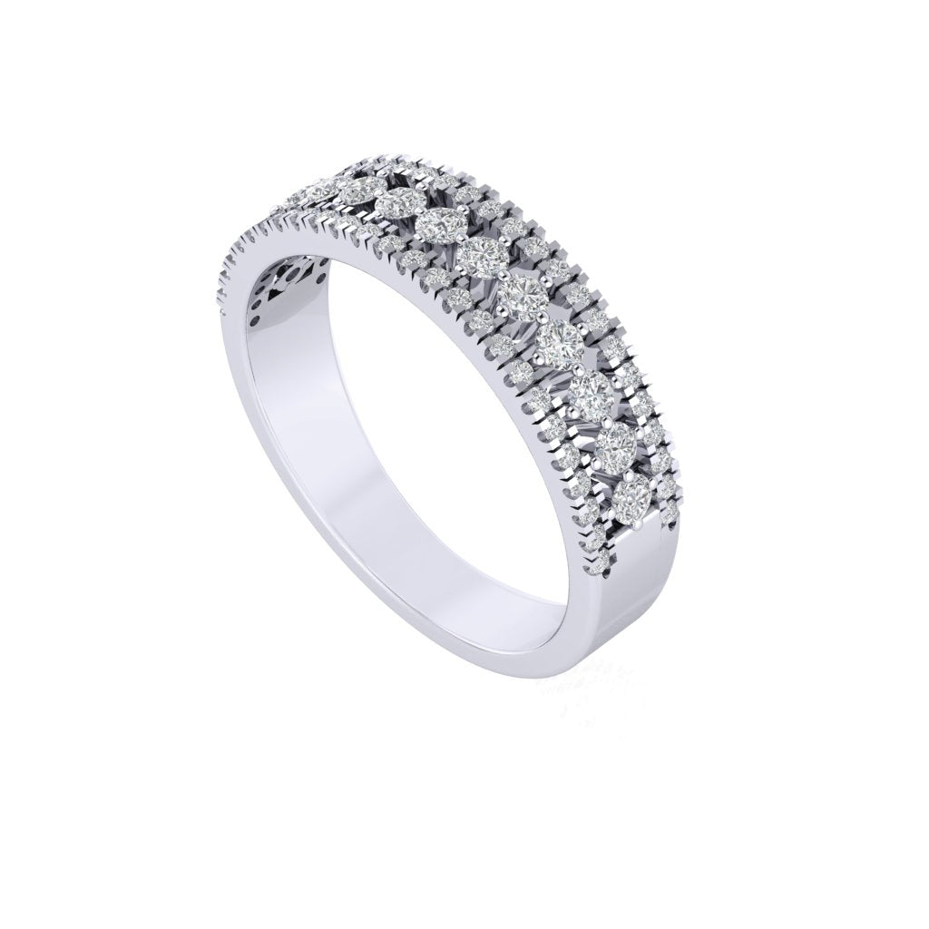 Diamtrendz white gold real diamond band ring 1820_1