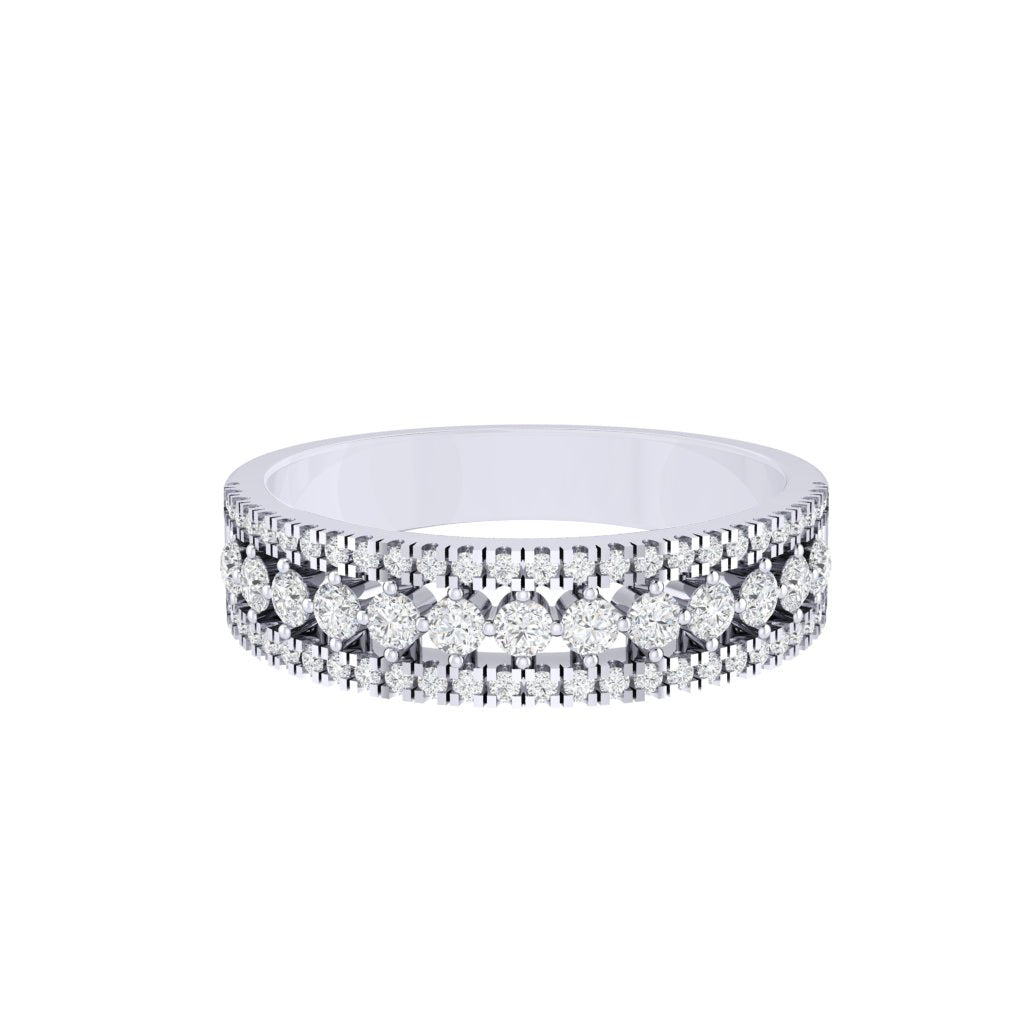 Diamtrendz white gold real diamond band ring 1820_2