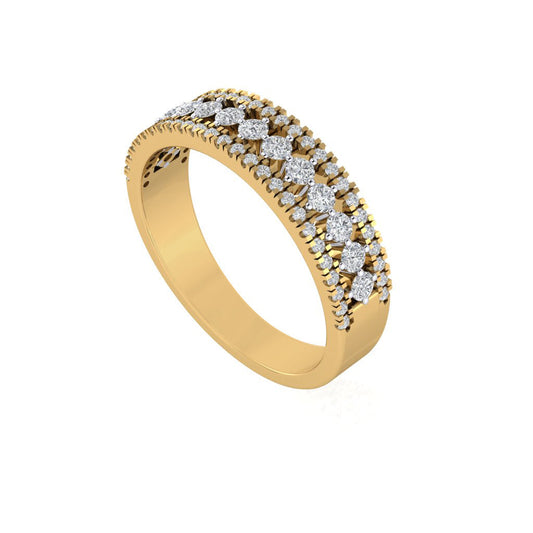 Diamtrendz gold real diamond band ring 1820_1