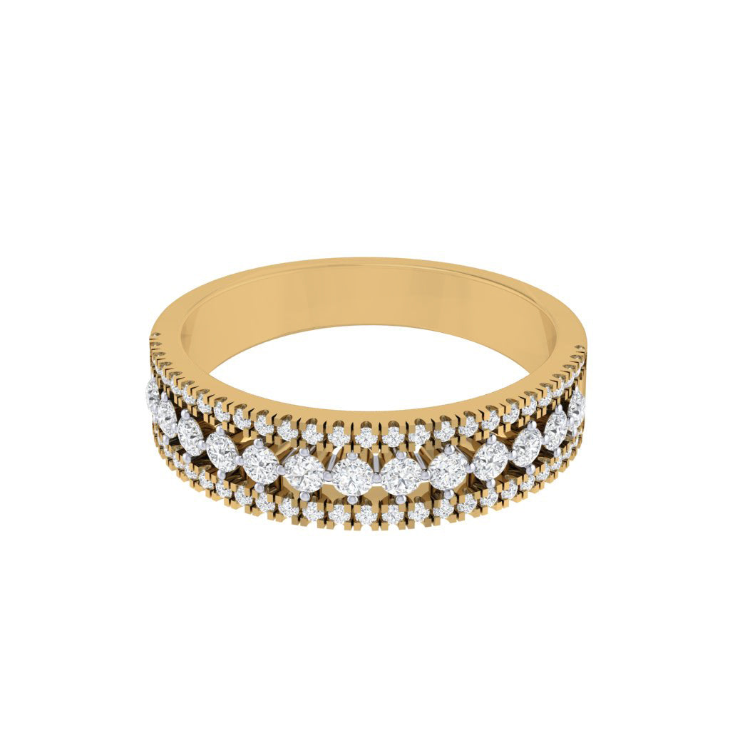 Diamtrendz gold real diamond band ring 1820_3