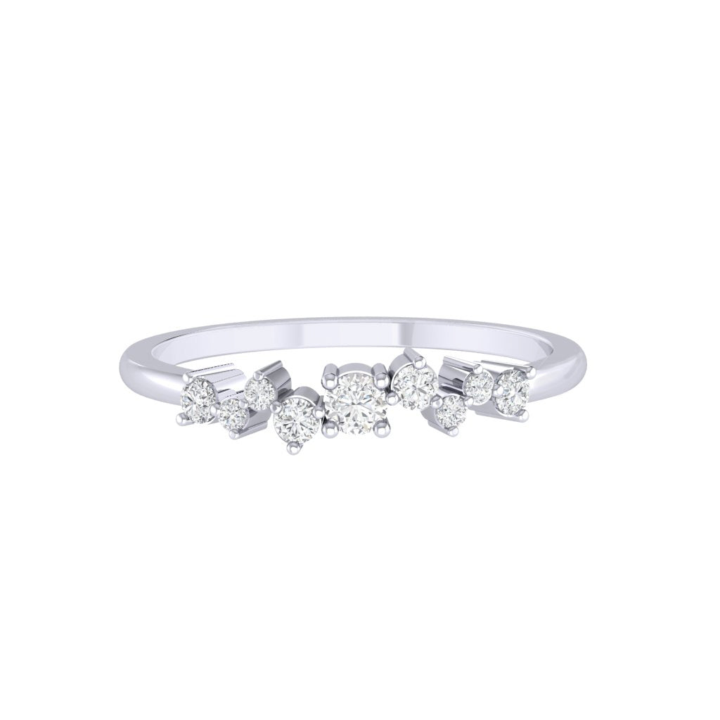 Diamtrendz white gold real diamond band ring 1821_2