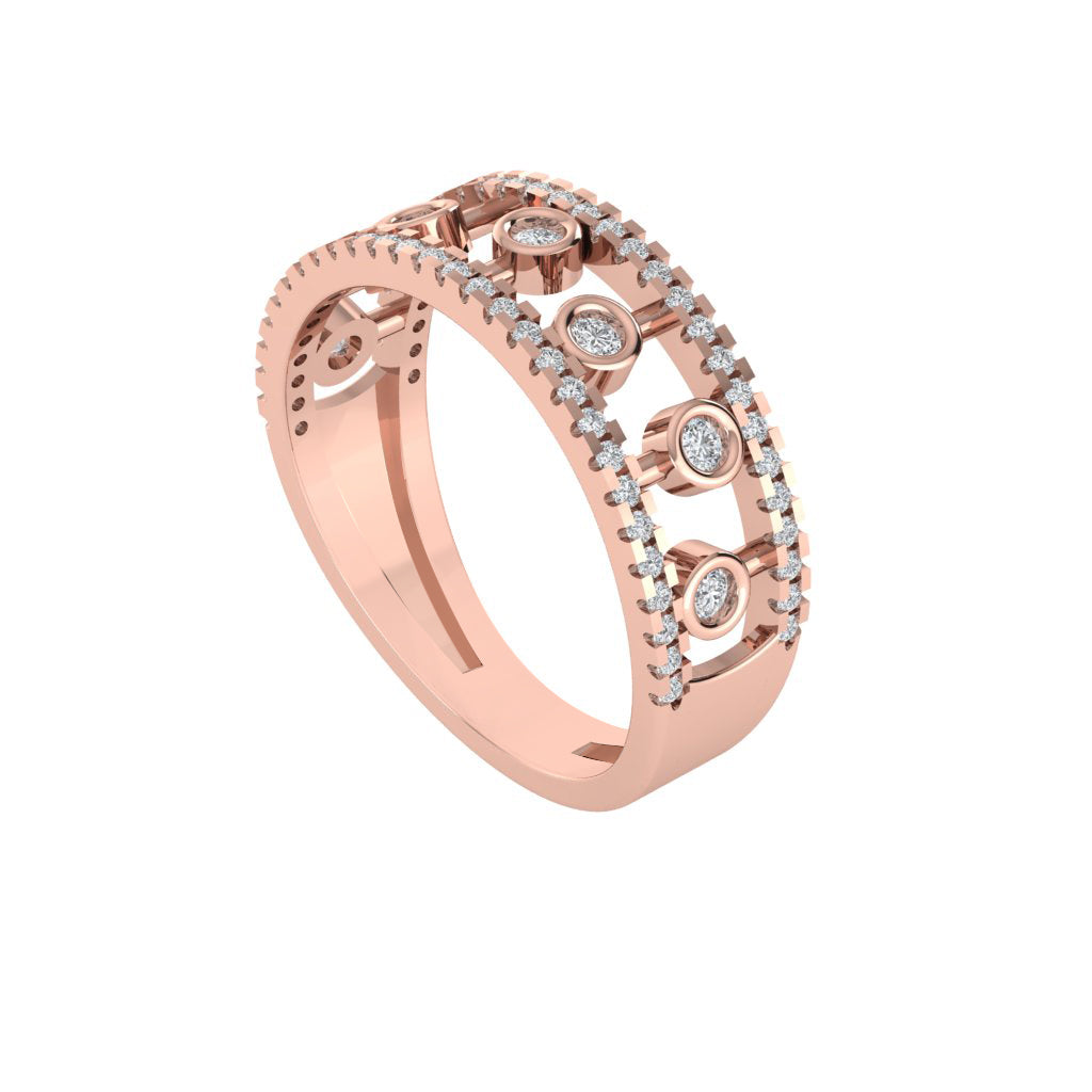 diamtrendz rose gold real diamond band ring 1822_1