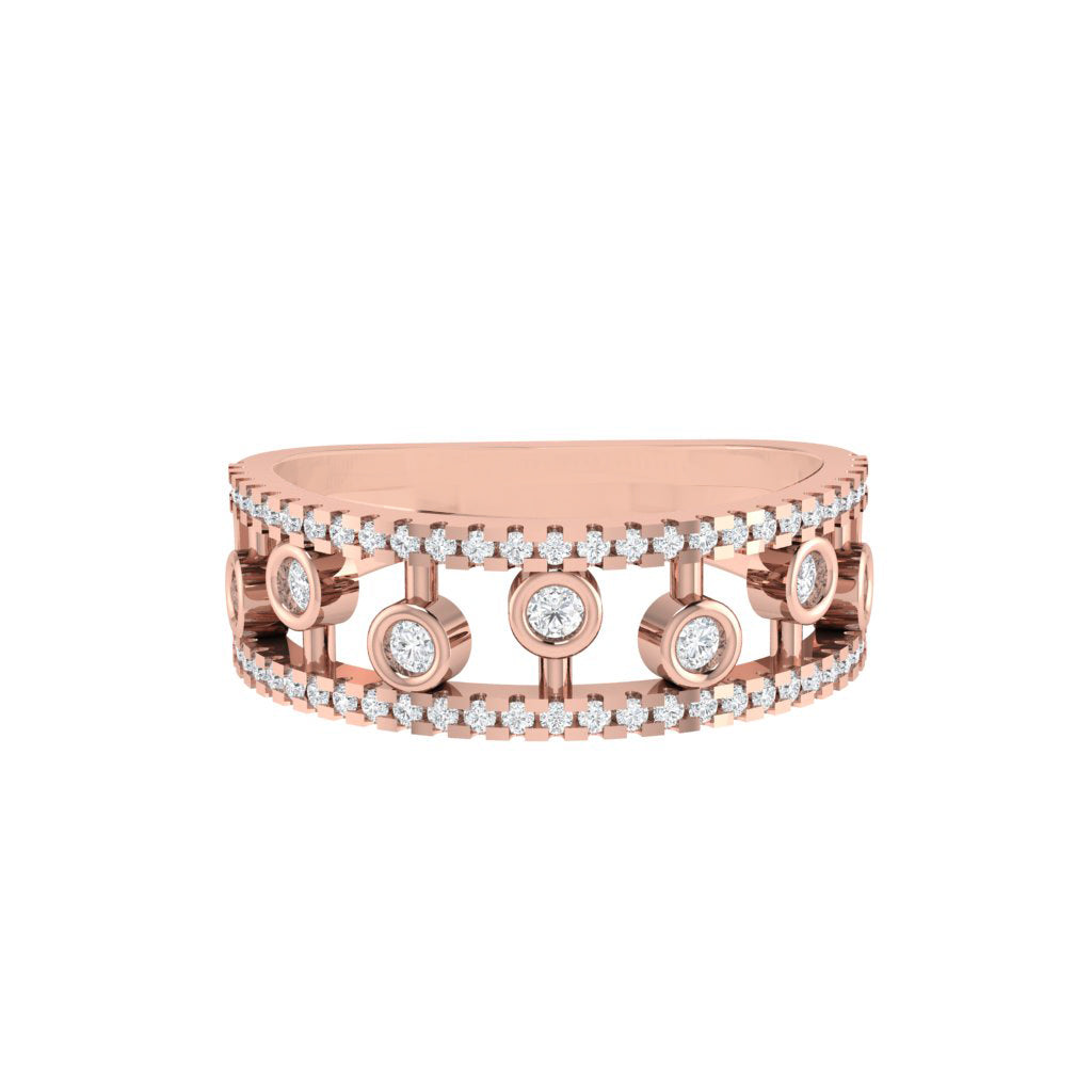 diamtrendz rose gold real diamond band ring 1822_2