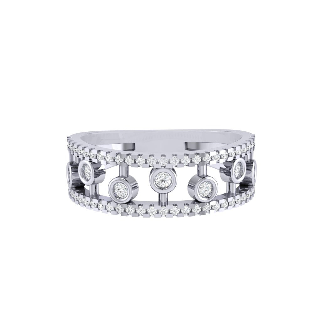 Diamtrendz white gold real diamond band ring 1822_2