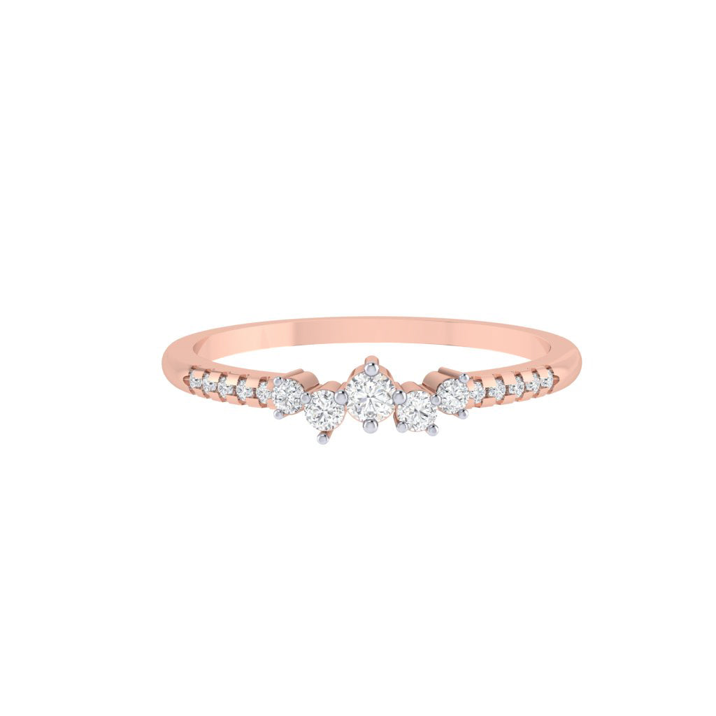 diamtrendz rose gold real diamond band ring 1823_2