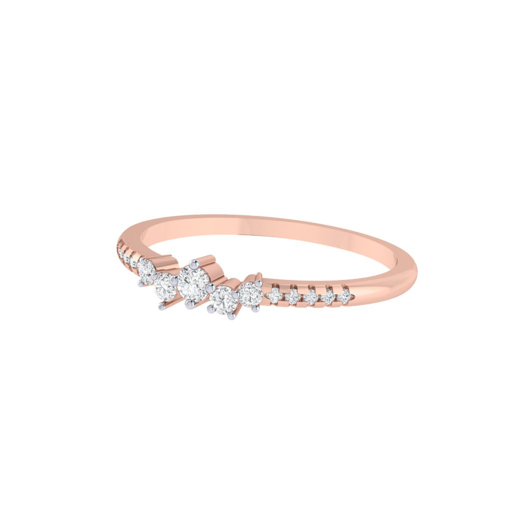 diamtrendz rose gold real diamond band ring 1823_3