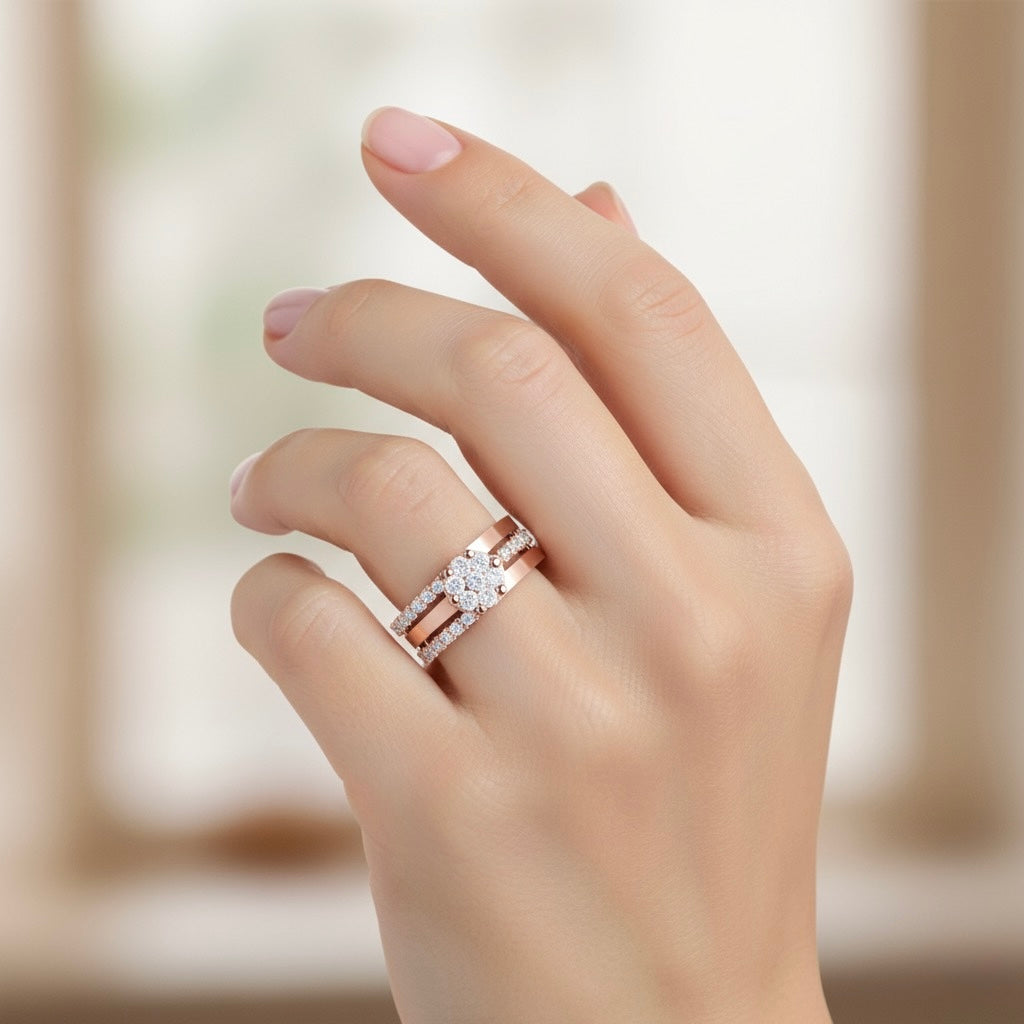 925 Sterling Silver Cubic Zirconia Solitaire Ring