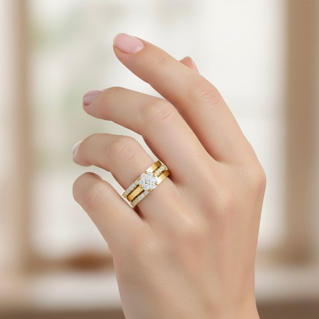 925 Sterling Silver Cubic Zirconia Solitaire Ring