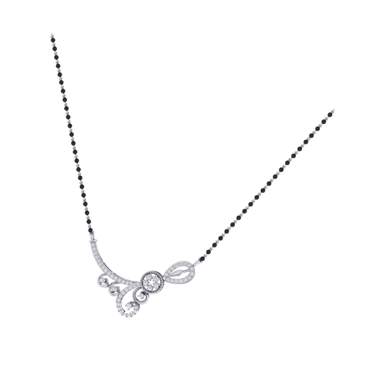 925 sterling silver rhodium plated mangalsutra