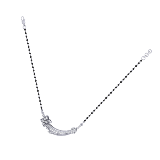 925 sterling silver rhodium plated mangalsutra