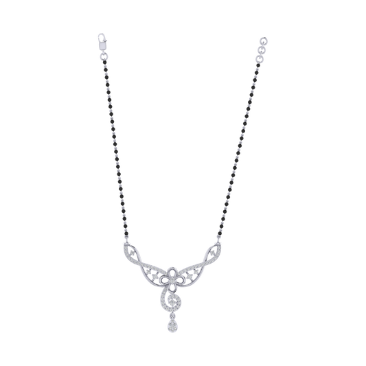 925 sterling silver rhodium plated mangalsutra