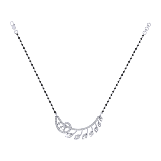 925 sterling silver rhodium plated mangalsutra