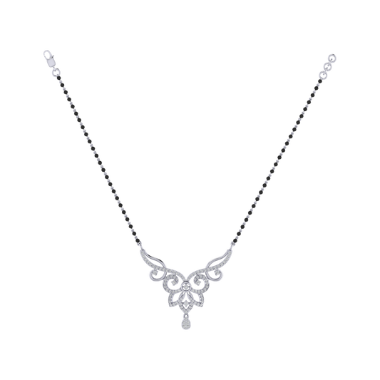 925 sterling silver rhodium plated mangalsutra